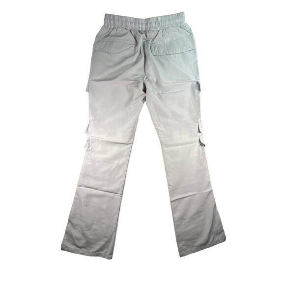 NWT Nova Men Relaxed Flare 8 Pockets Cargo Pants, Gray, Size: Large - Picture 2 of 11